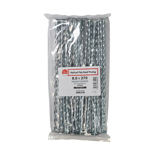 TIMCO Helical Flat Roof Fixing Silver