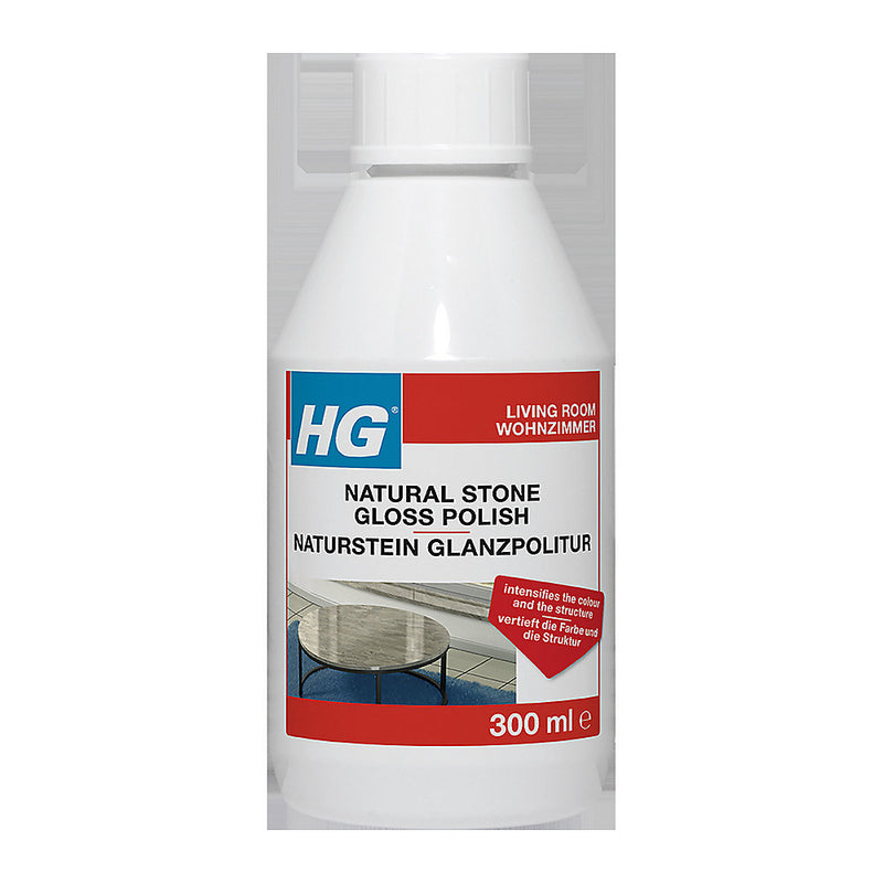 HG Natural Stone Gloss Polish, 300ml - 330030106 - Ideal for Tables & Surfaces
