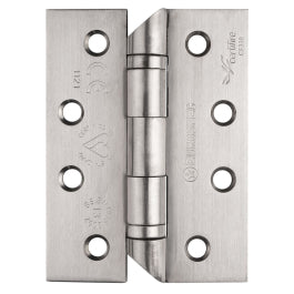 102 X 76 X 3Mm Hospital Tip Ball Bearing Hinge Grade 13 C/W Screws (Pair) - Satin Stainless Steel