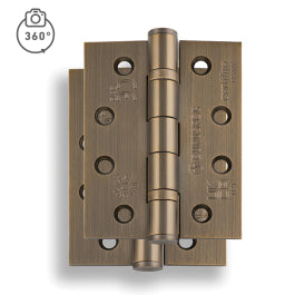 102 X 76 X 3Mm Ball Bearing Hinge Grade 13 C/W Screws (Pair) - Satin Stainless Steel 102x76x3