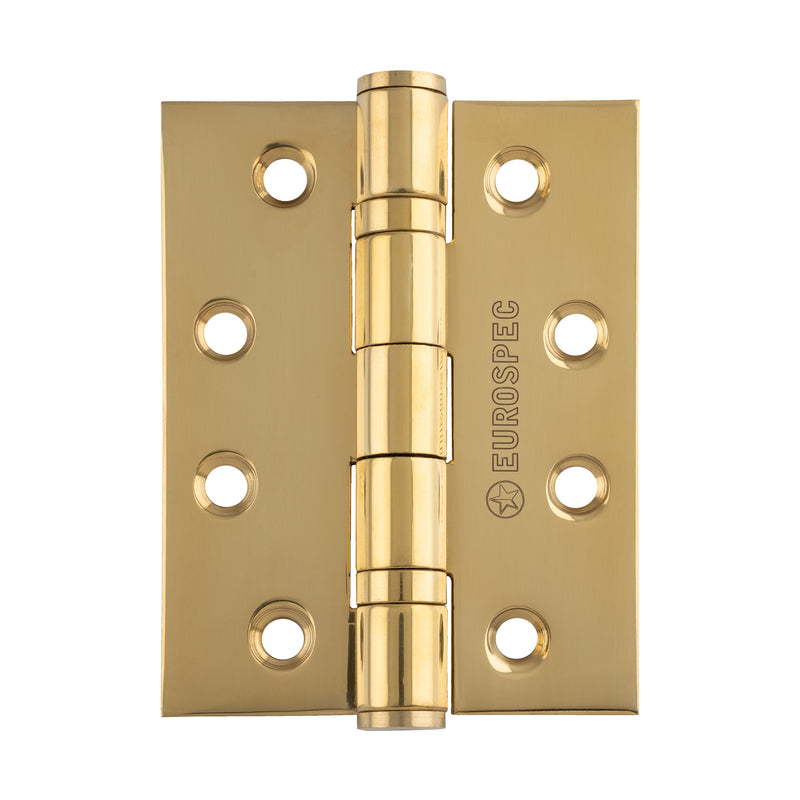 102 X 76 X 3Mm Ball Bearing Hinge Grade 13 C/W Screws (Pair) - Stainless Brass