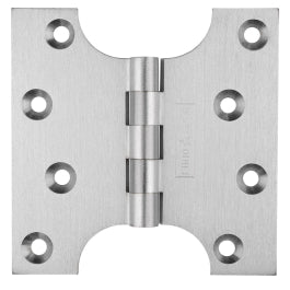 102 X 102 X 4Mm Parliament Hinge C/W Screws (Pair) - Satin Chrome