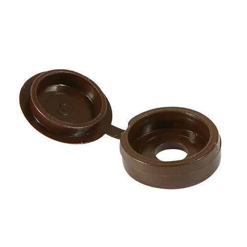 TIMCO Hinged Screw Caps Small Black - To fit 3.0 to 4.5 Screw