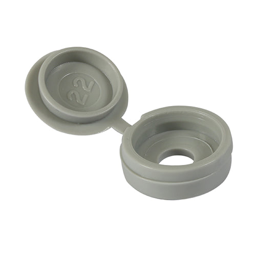 TIMCO Hinged Screw Caps Small Black - To fit 3.0 to 4.5 Screw