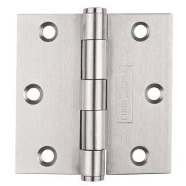76 X 76 X 2Mm Plain Butt Hinge C/W Screws (Pair) - Satin Stainless Steel