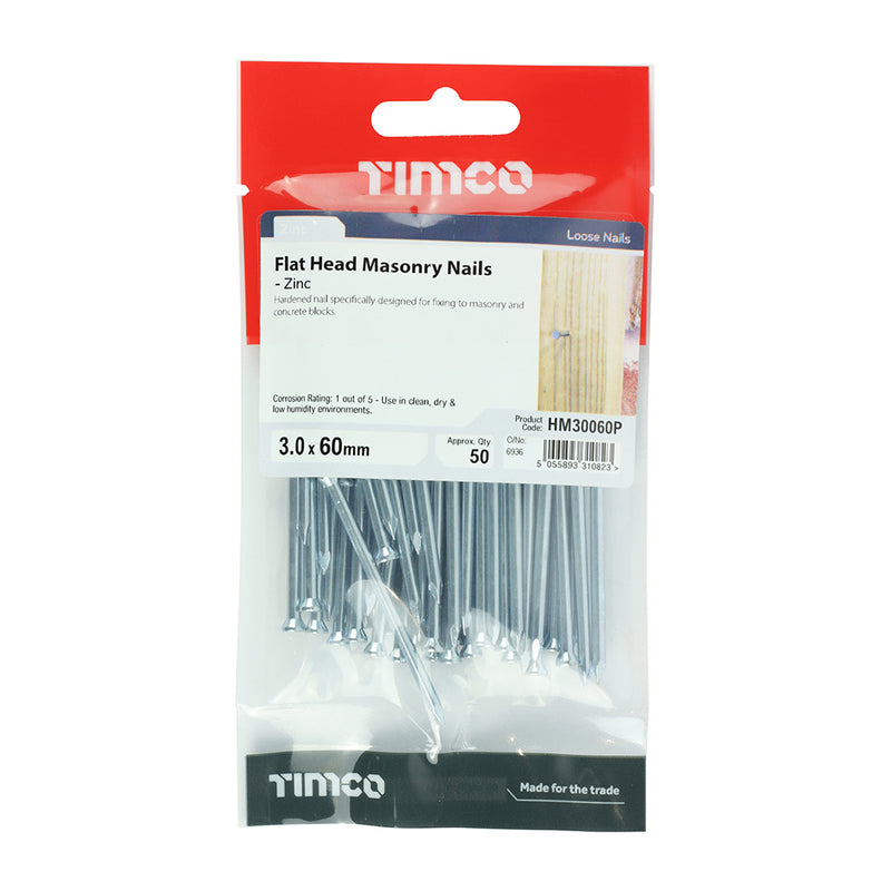 TIMCO Masonry Nails Zinc