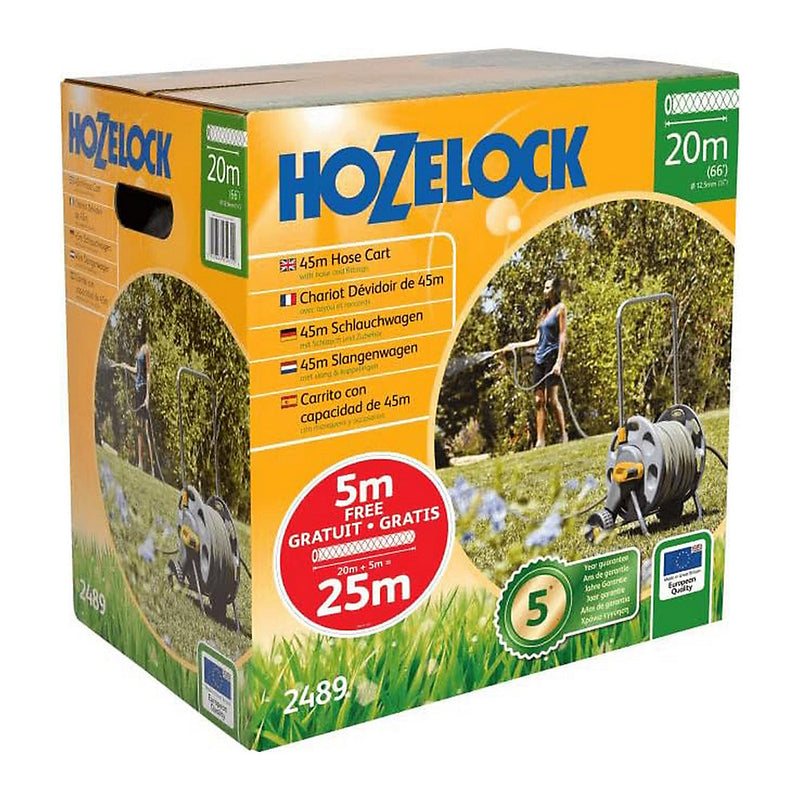 Hozelock 45m Hose Cart with 25m Hose - 100-001-069 - Ideal for Garden Watering