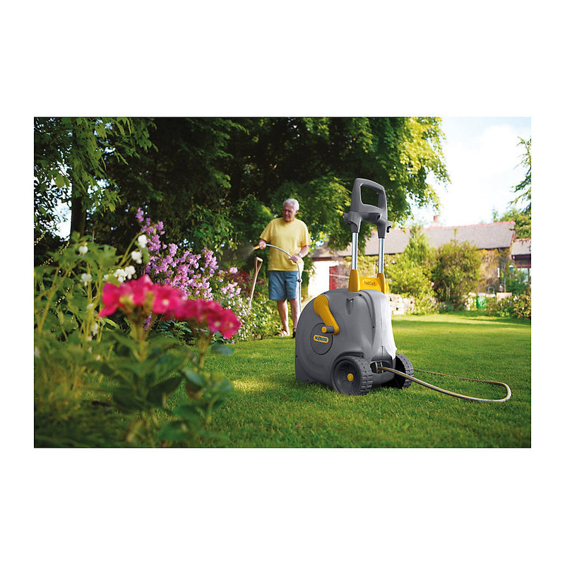Hozelock Fast Cart Free Standing Garden Watering Hose System 40m 2450