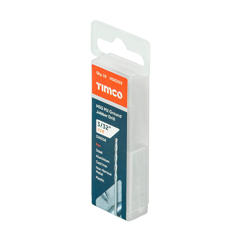 TIMCO Ground Jobber Drills HSS M2 - 1/16"