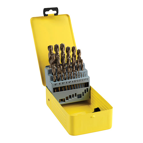 TIMCO Ground Jobber Drills Set Cobalt M35 - 19pcs
