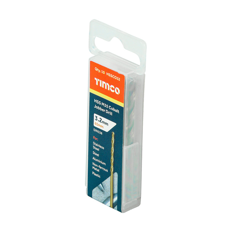 TIMCO Ground Jobber Drills - Cobalt M35 — Tube