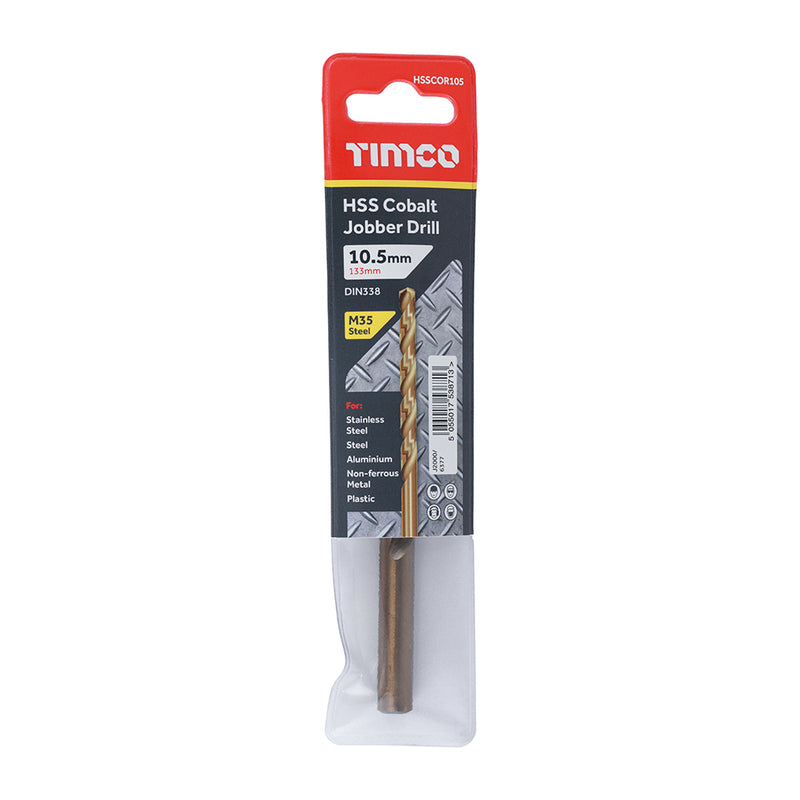 TIMCO Ground Jobber Drills - Cobalt M35 - 10.0mm