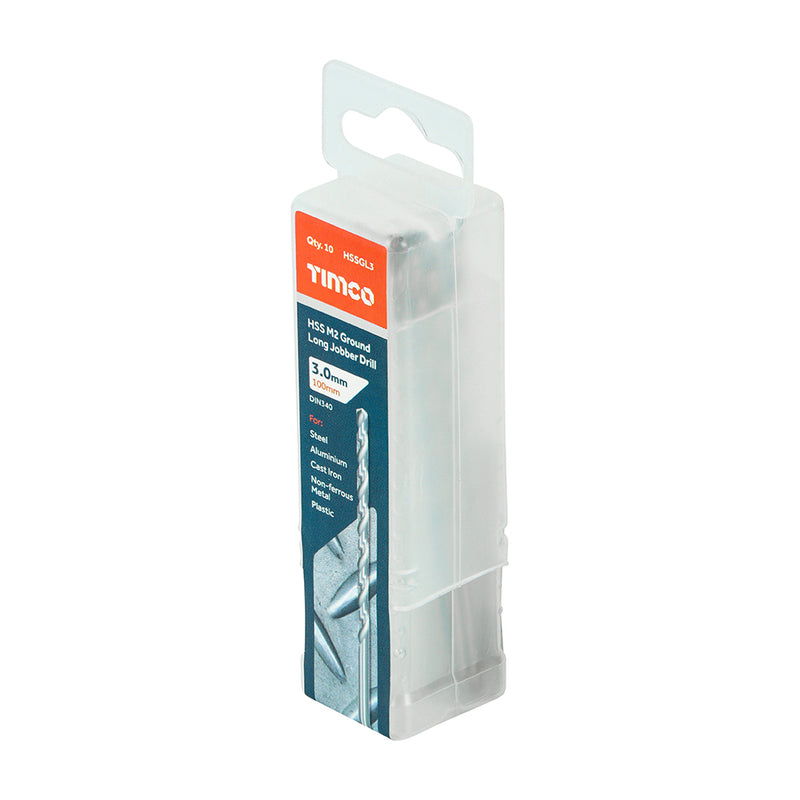 TIMCO Ground Long Jobber Drills HSS M2 - 10.0mm