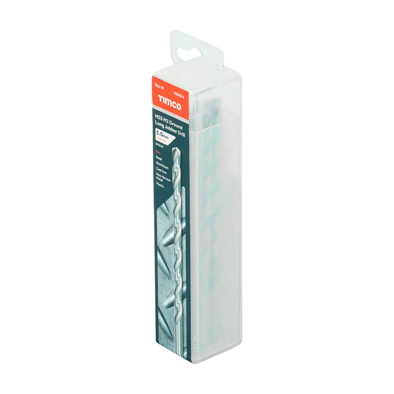 TIMCO Ground Long Jobber Drills HSS M2 — Tube