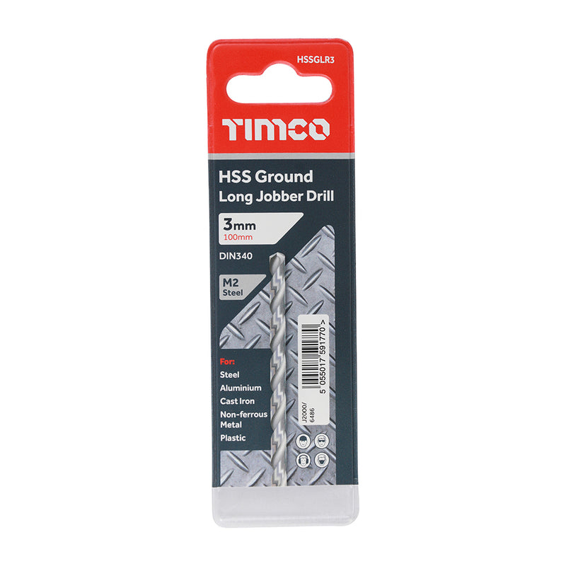 TIMCO Ground Long Jobber Drills HSS M2 - 10.0mm