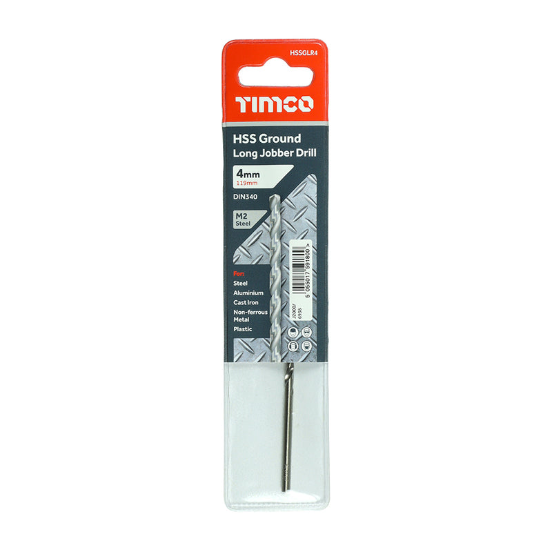 TIMCO Ground Long Jobber Drills HSS M2 - 10.0mm