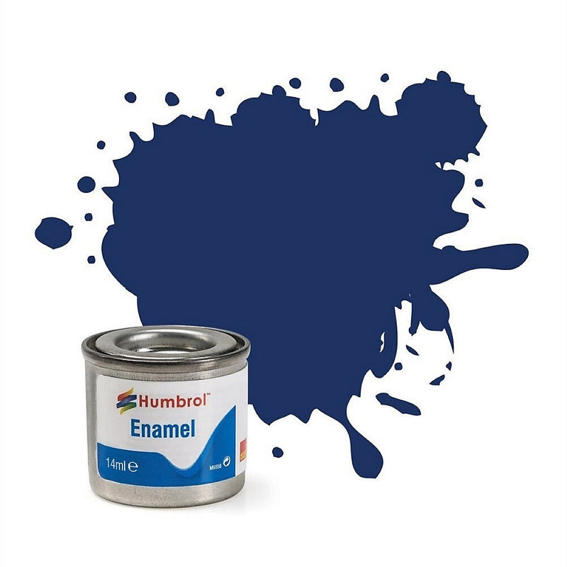 Humbrol No.15 Gloss Midnight Blue Enamel Paint - 14ml Tin for Model Kits, Miniatures & Craft Projects