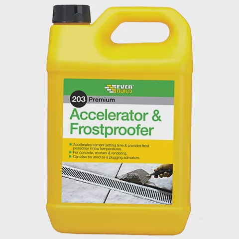 Everbuild 203 Premium Accelerator & frostproofer 5l
