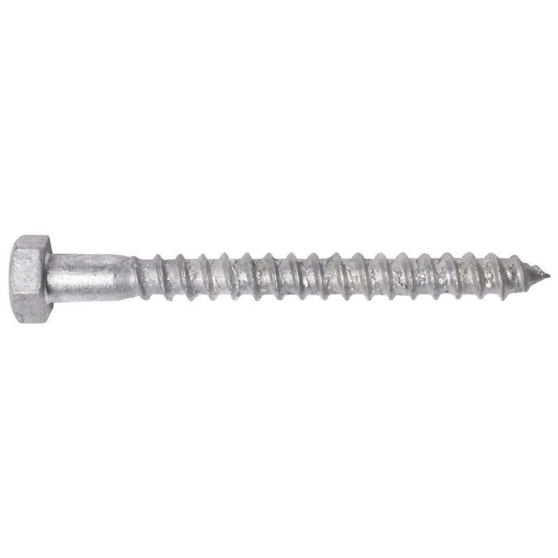 TimberMate Coachscrew 16x100mm Galv Hex Hd DIN571 Bx 25