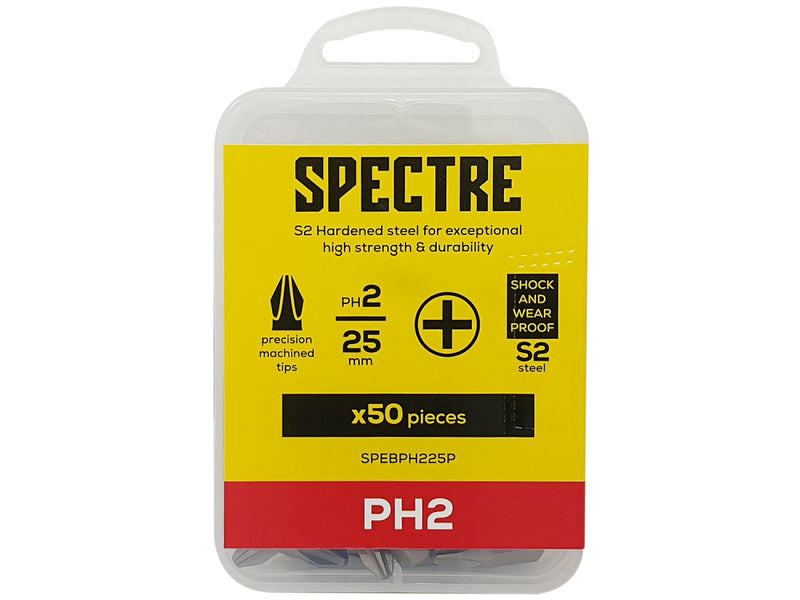 Spectre S2 Bits Pk 50 PH2x25mm