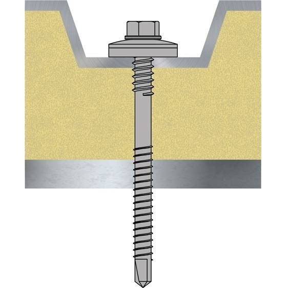 Techfast Hex/EPDM19/Comp/No.3 Per 50 (1000 hours) 5.5x185mm