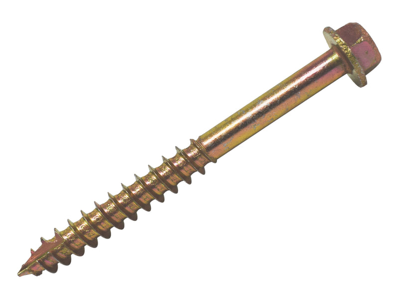 Spectre Coach Screw M6.0x80 Bx 100 Yellow Zinc