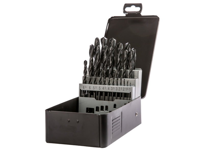 HSS-R Drill Set Metal DIN338 Each Roll Forged 25-piece