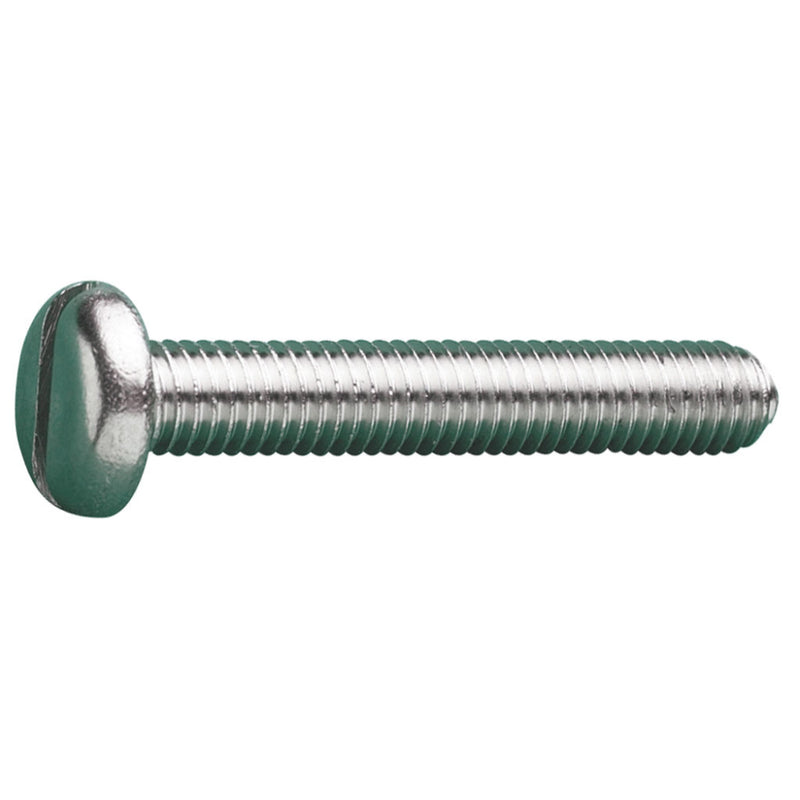 MetalMate Machine Screw M5x8 SS Slot Pan Hd DIN85 Bx 200