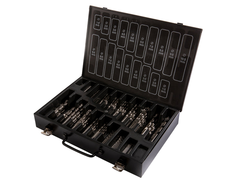 HSS-G Drill Set Metal DIN338 Each Fully Ground 170-piece