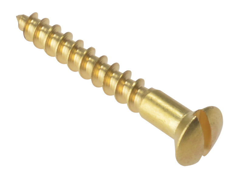 Screw Raised Head Brass 1x8 Bx 200