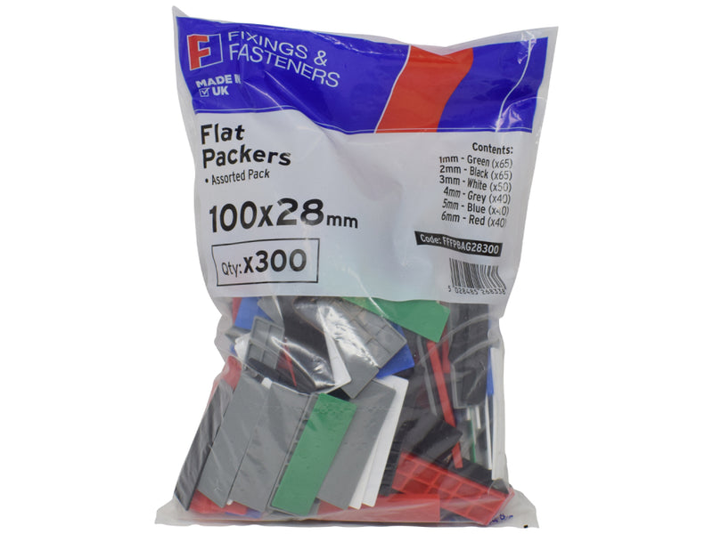 FF Flat Packers Bag 28mm Mixed 300 Per Bag
