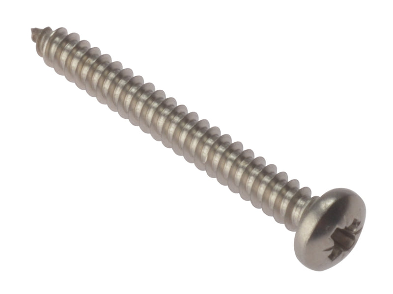S/Tap Pan Hd SS 3/4"x4 A2 2.9x19 PZ Bx 100