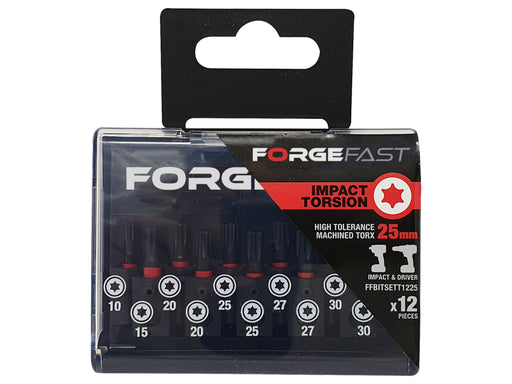 ForgeFast Impact Bit Set BP 12 piece TX 25mm