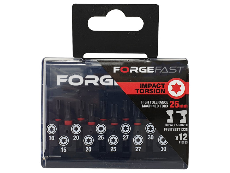 ForgeFast Impact Bit Set BP 12 piece TX 25mm