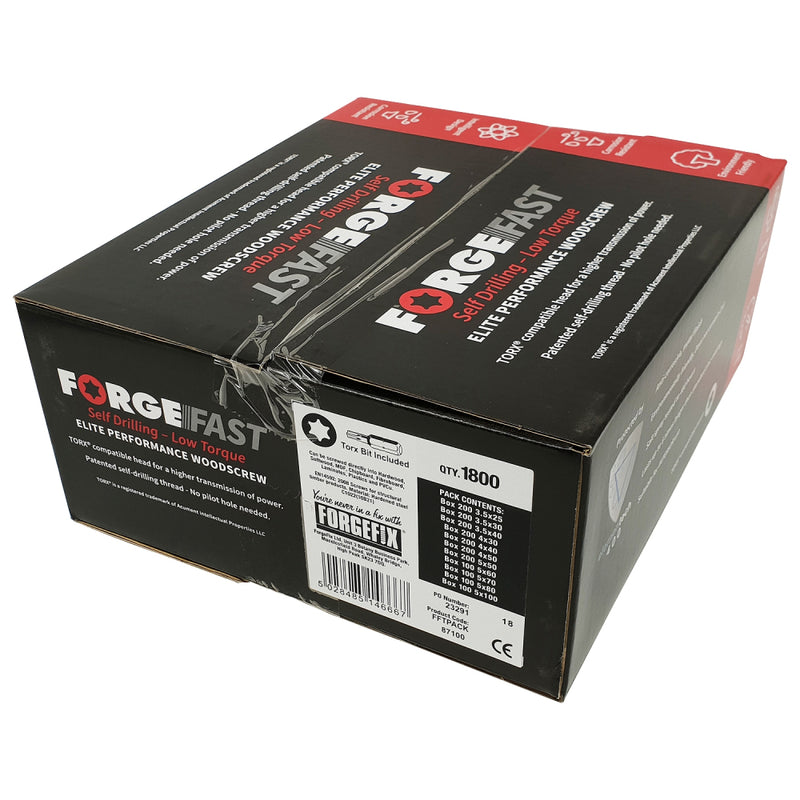 ForgeFast Torx Comp Screw Pack Each Self Drilling Woodscrews