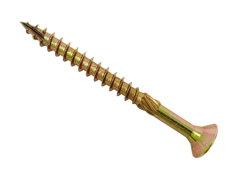 Spectre Woodscrew 4.5x80mm Bx 100 Yellow Zinc