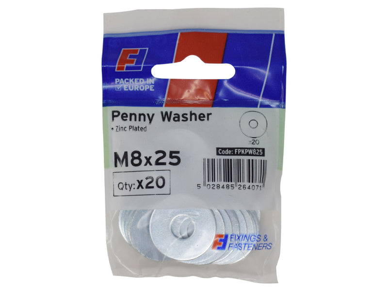 ForgePack Penny Washer 20 per Pk M5x25mm ZP (S)