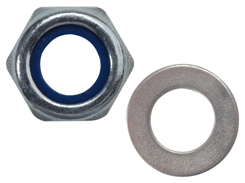 ForgePack Nyloc Nut & Washer 2 per Pk M16 ZP (S)