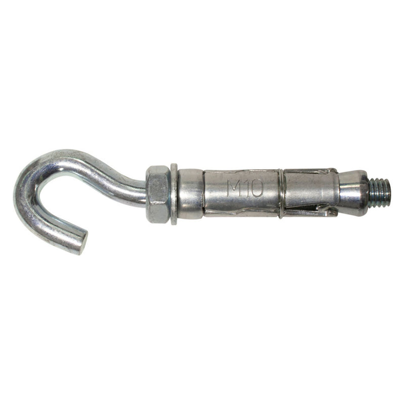 MasonMate Shield Anchor M10 BZP Hook Bolt Forged Bx 25