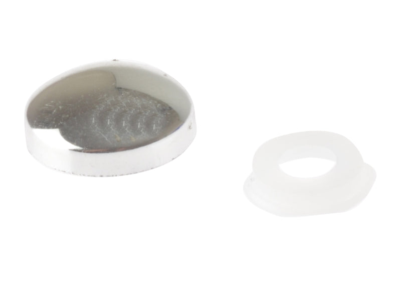 Plastic Dome Cap Black 25 Per Bag (D6)