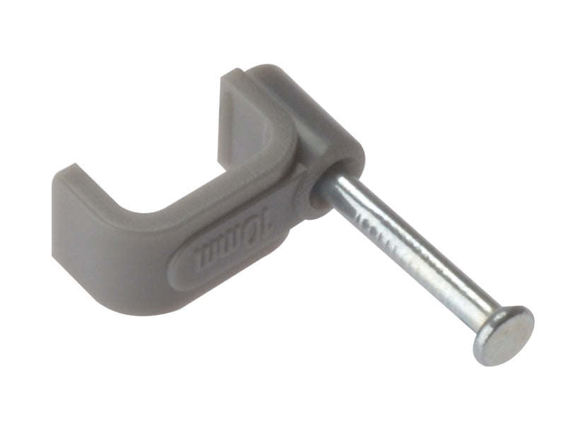 Flat Cable Clip 1.0mm Bx 100 Grey