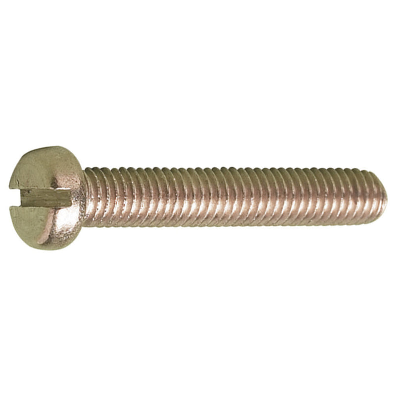 MetalMate Screw Brass M4x20 Slot Cheese Hd DIN84 Bx 200