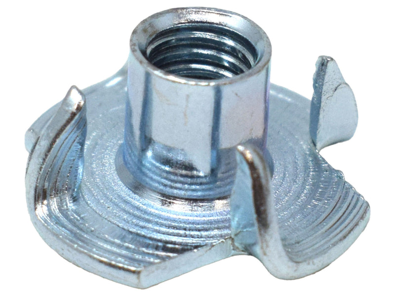 MetalMate Tee Nut BZP M5 Four Prongs 8.0mm Bx 25