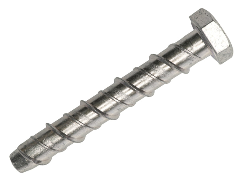 Serbolt Hex Concrete M14x150 Bx 10 Zinc & Clear CR3