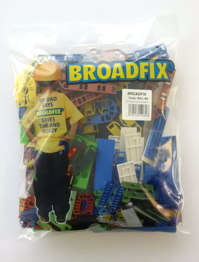 Broadfix Levelling Pack 160 Per Bag Assorted