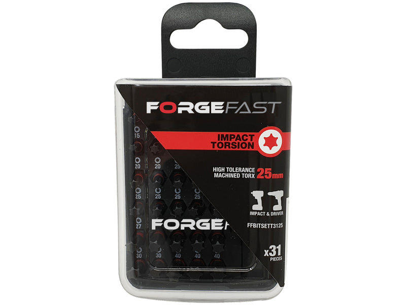 ForgeFast Impact Bit Set BP 31 piece TX 25mm