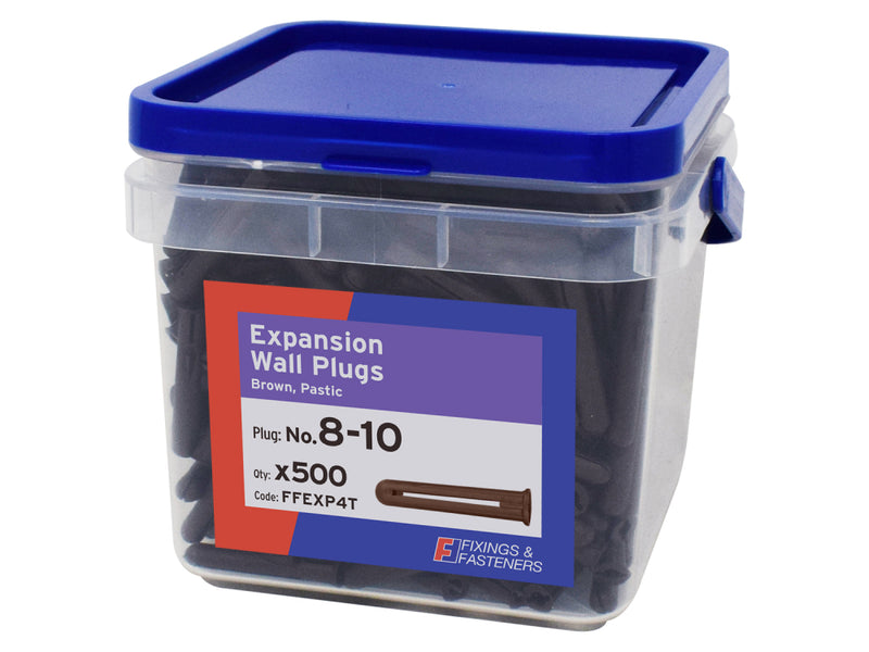 Expansion Wall Plug Brown 8-10 Tub 500