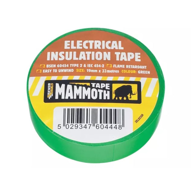 EverBuild Elec Insulation Tape White 19mm x 33m