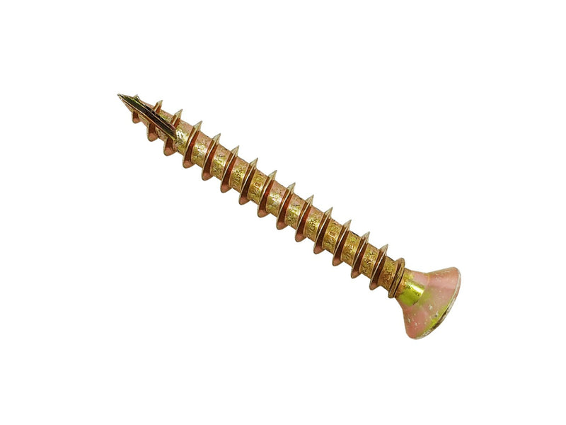 Spectre Woodscrew 4.0x25mm Bx 1000 Yellow Zinc