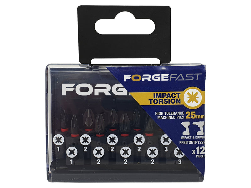 ForgeFast Impact Bit Set BP 12 piece PZ 25mm
